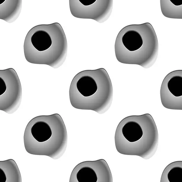 Vector illustration of Gun bullet shot holes seamless pattern