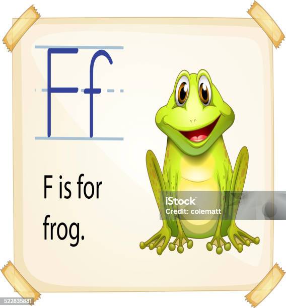 Alphabet Letter F Stock Illustration - Download Image Now - Alphabet, Amphibian, Capital Letter