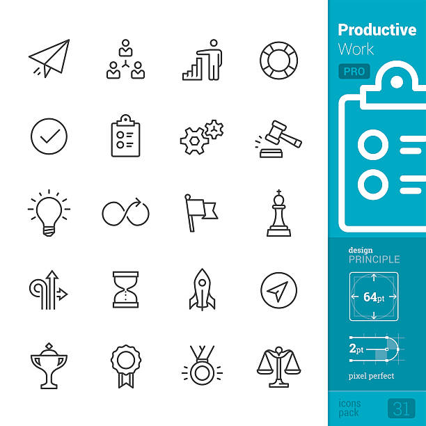 illustrations, cliparts, dessins animés et icônes de la productivité au travail vecteur icônes-pack pro - business environment responsibility light bulb
