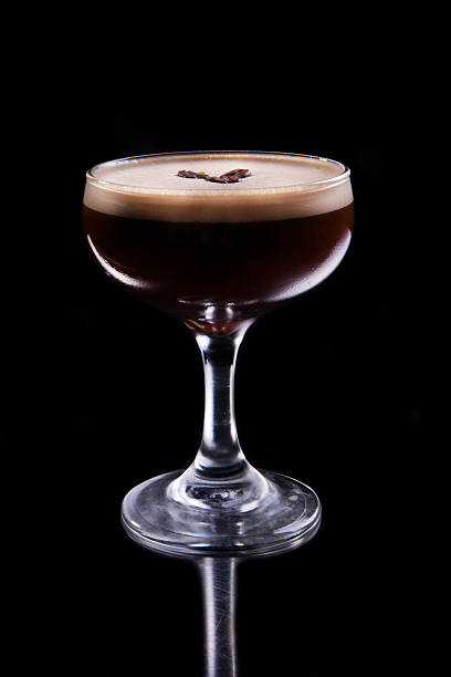 Alcoholic coffee summer recreational cocktail Alcoholic coffee summer recreational cocktail coffee liqueur stock pictures, royalty-free photos & images