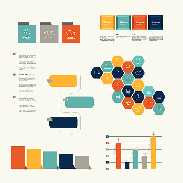 Flat infographic template. Flat infographic template. lunar module stock illustrations
