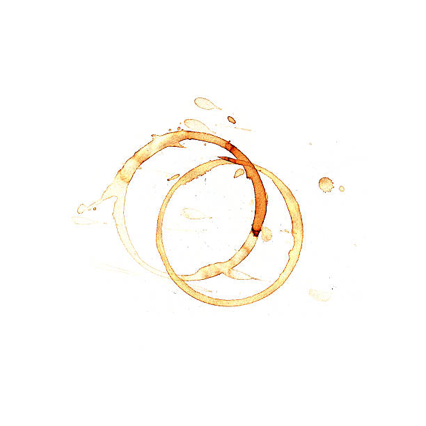 istock Coffee cup rings isolated on a white background. 522856454