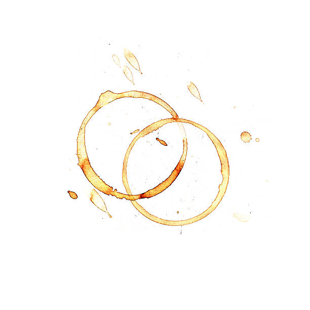 istock Coffee cup rings isolated on a white background. 522856806