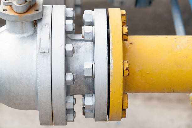 istock Valves at gas plant 522857631