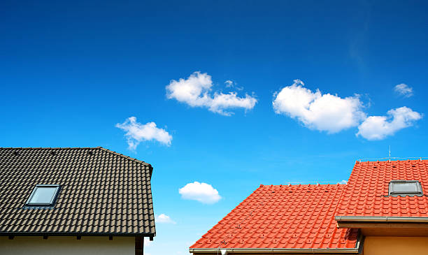 istock Roof house with tiled roof 522857786