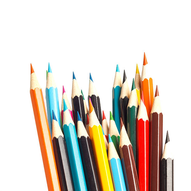 istock Color pencils isolated on white background 522858874