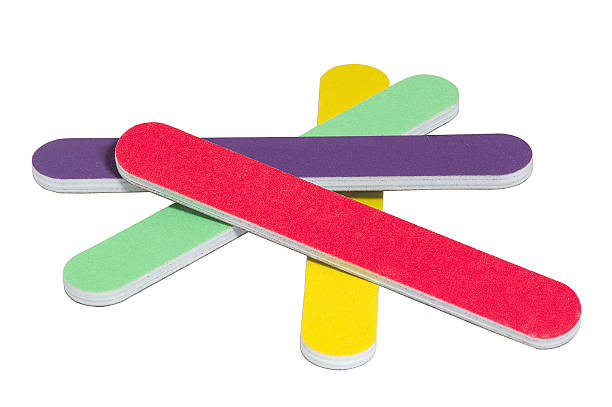 mini nailfile gruppo di colore - lime foto e immagini stock