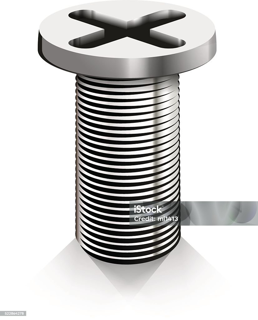 Fastener Graphics Bolt Vector Illustration Stock Illustration - Download Image Now - Bolt ...