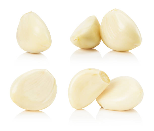 istock set of garlics isolated on the white background 522867681