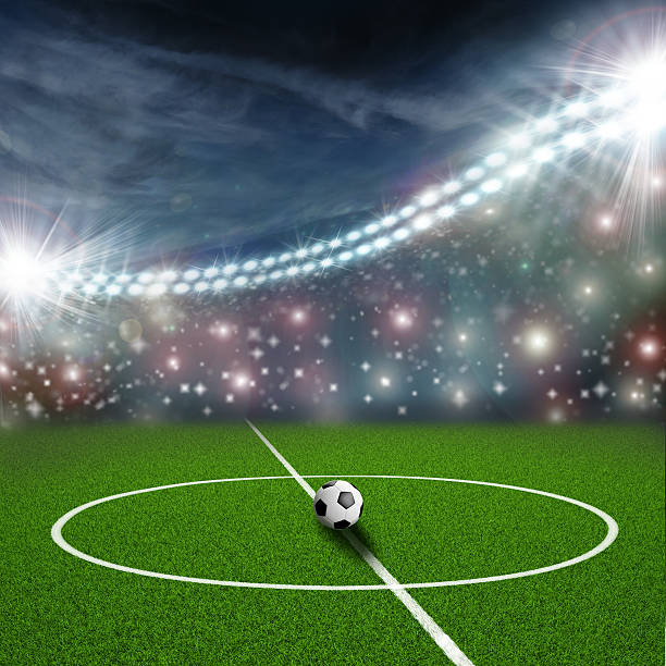 istock soccer field center and ball 522869487
