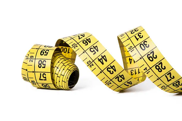 tape measure isolated on white background objects