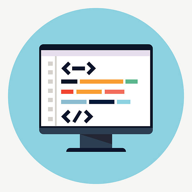 wektor ikony kodowania - xml stock illustrations