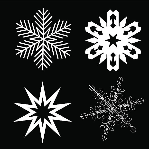 Snowflake- Vector - ilustração de arte vetorial