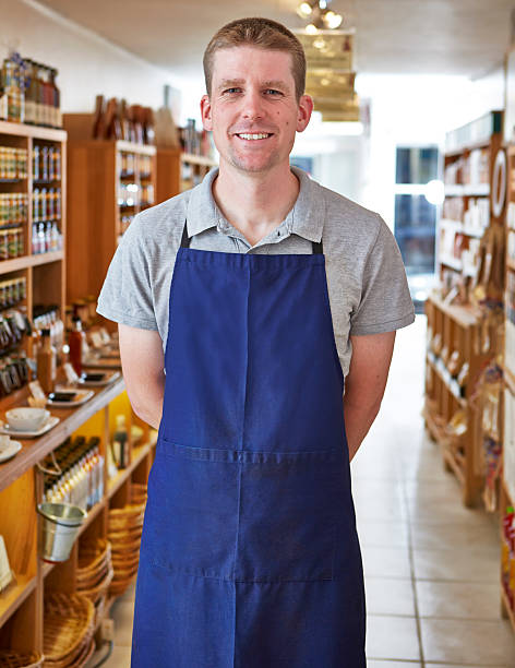 istock Proud shop keeper in delicatessen 522871761