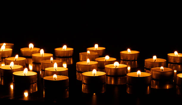 istock Burning candles with shallow depth of field 522873192