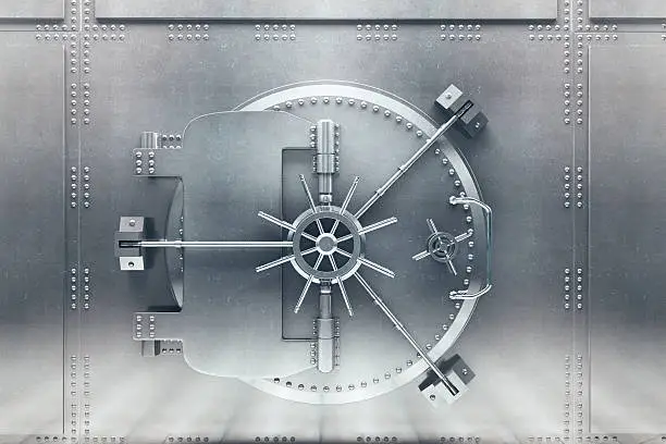 Photo of Silver bank vault front