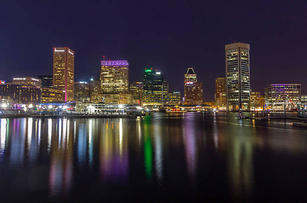 istock Baltimore Light City Festival 2016 skyline at night 522876740