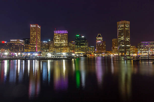 istock Baltimore Light City Festival 2016 skyline at night time 522876926