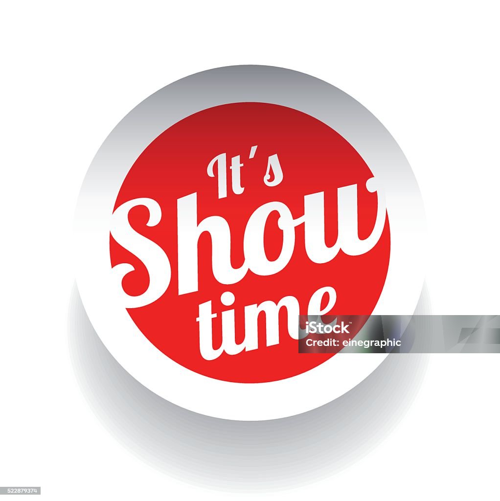 Se ´ s etiqueta roja de Showtime - arte vectorial de Gráfico por ordenador libre de derechos