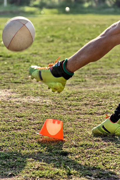 istock Rugby player in goal kick 522881315