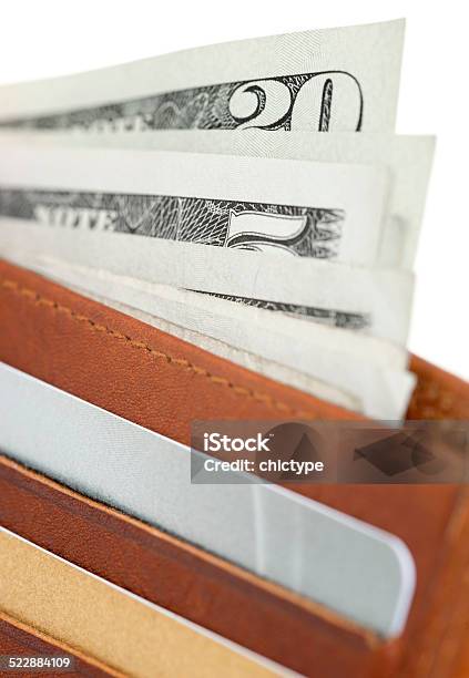 Wallet Stock Photo - Download Image Now - Wallet, White Background, Abundance