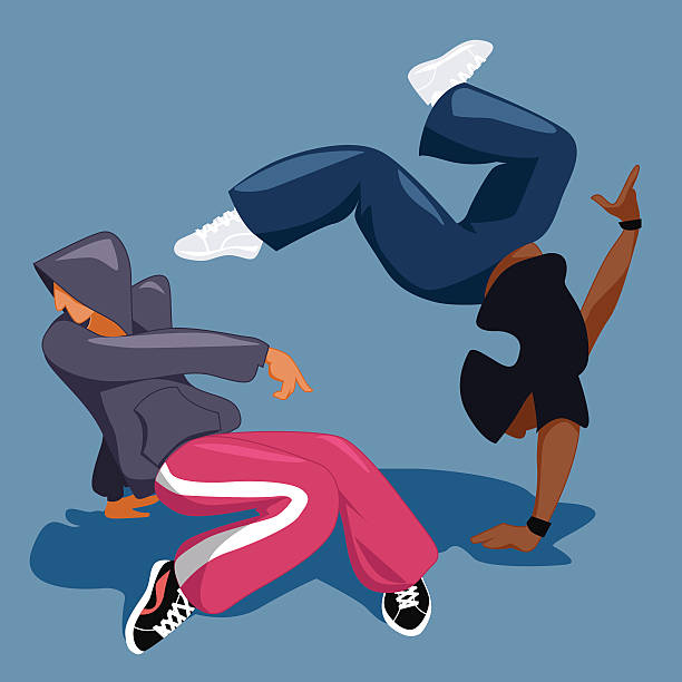 ilustrações, clipart, desenhos animados e ícones de dançarinos de descanso - dancing breakdancing street city life