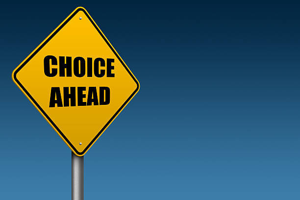 istock Choice Ahead Traffic Sign 522894277