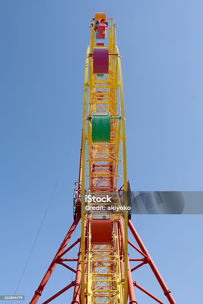 Ferris wheel Ferris wheel against a clear blue sky Activity Stock Photo