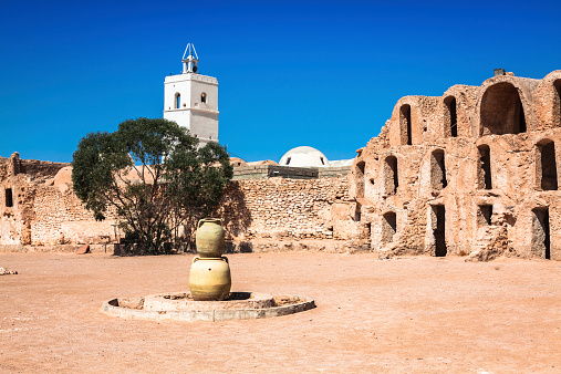 Typical Tunisian ksar from the ville of Medenine