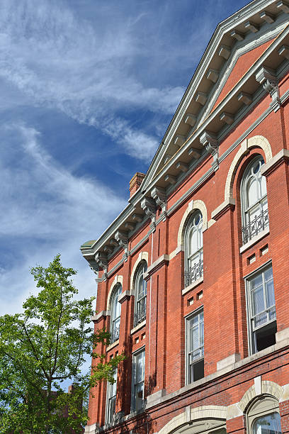 istock Historic Red Building in Doylestown 522895421