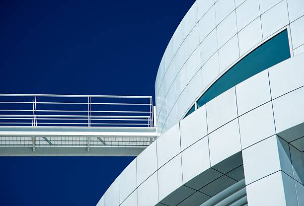 Detail of modern building stock photo