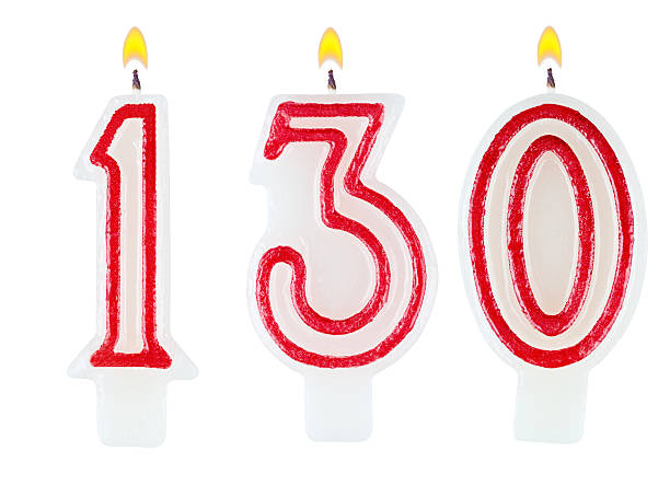 istock candles number one hundred thirty isolated on white background 522907771