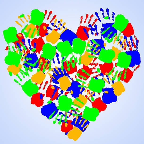istock heart with colorful handprints 522912047