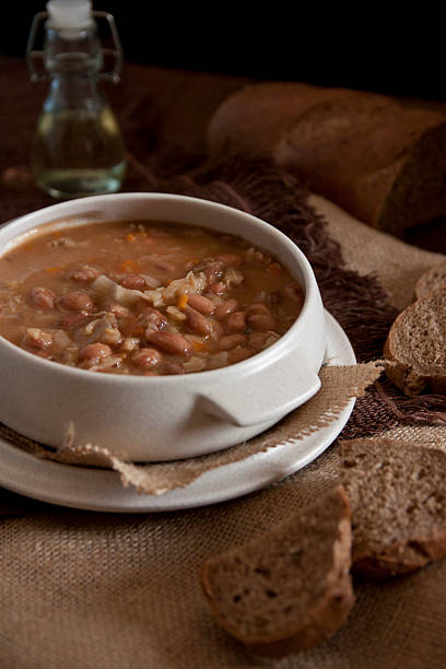 istock Fresh homemade beans soup 522921725