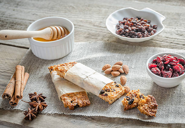 istock Homemade granola bars on the sackcloth 522922629