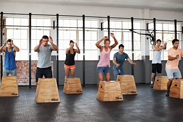 istock Jump right in to gym 522922775
