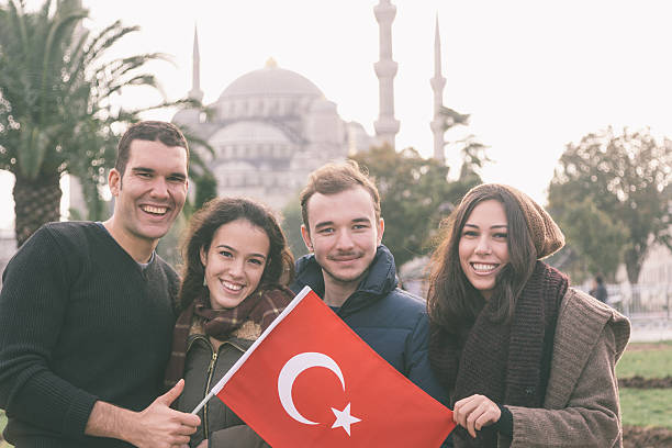 Group of Turkish Friends in Istanbul