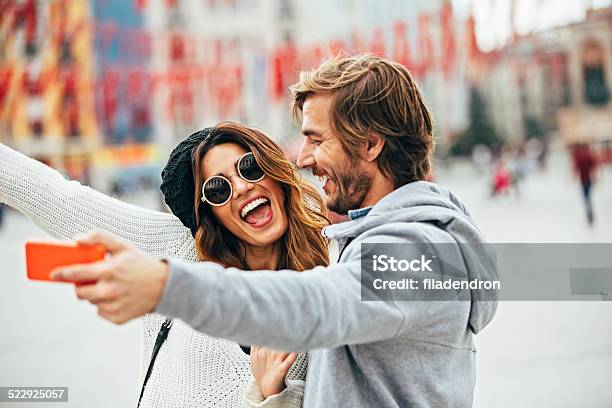 Selfie Stock Photo - Download Image Now - 20-29 Years, Adults Only, Casual Clothing