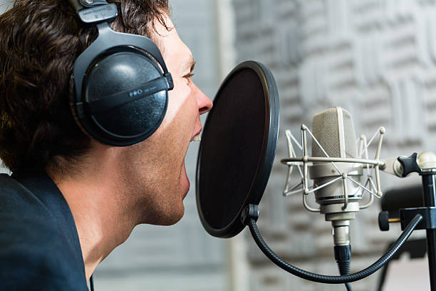istock Male Singer or musician for recording in Studio 522925775