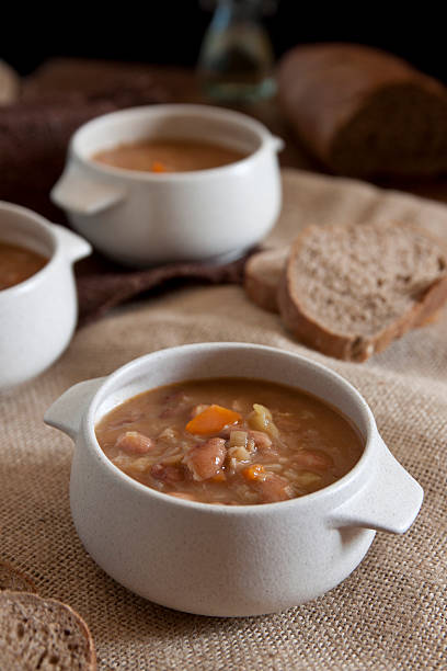 istock Fresh homemade beans soup 522925907
