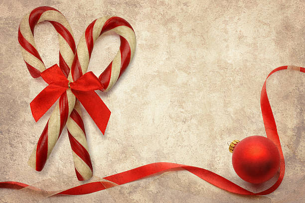 istock Candy Canes And Red Christmas Ornament 522926027