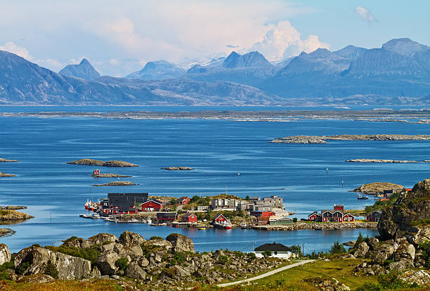 Helgeland coast stock photo