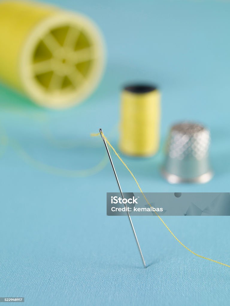 Sewing Items Sewing items on white fabric. Arts Culture and Entertainment Stock Photo