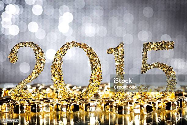 Feliz Año Nuevo 2015 Foto de stock y más banco de imágenes de 2015 - 2015, Año nuevo, Blanco - Color