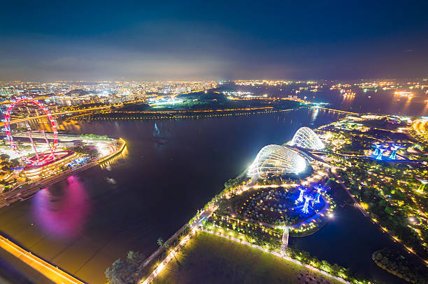 istock Panoramic View of Singapore at Dusk 522949785
