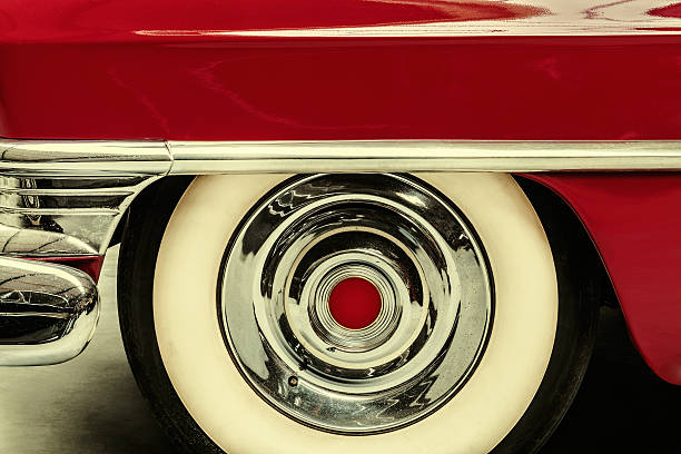 istock Retro styled image of a vintage American car 522950517