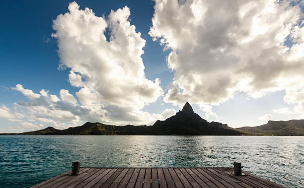 istock Mt. Otemanu in Bora Bora by Sunset 522951715