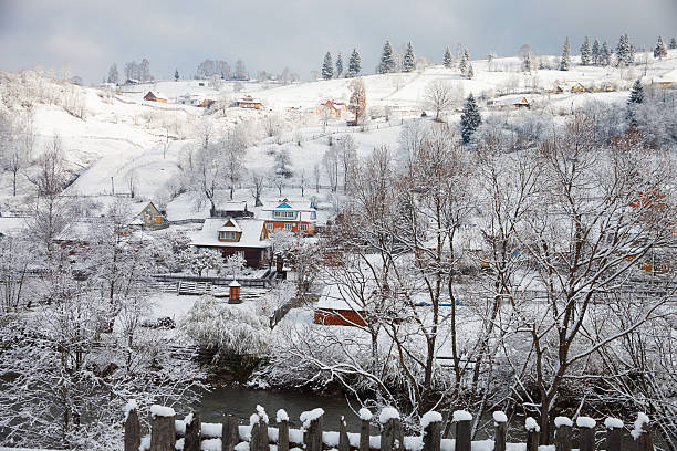 istock Winter day in the Village. 522951911