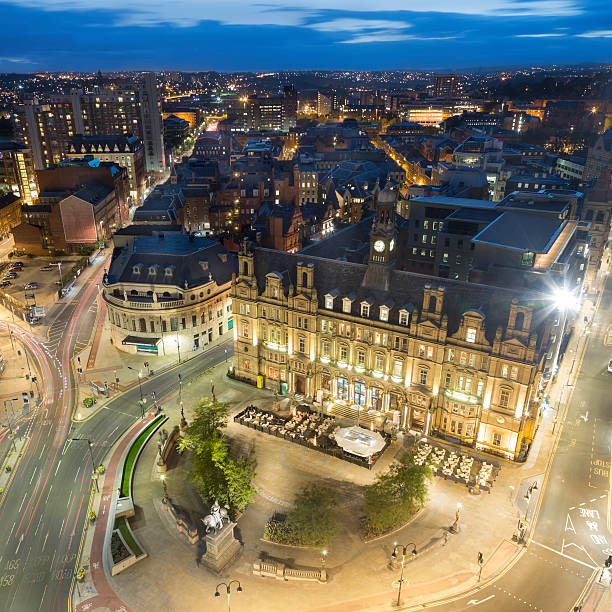 istock Leeds City Square at night 522952743