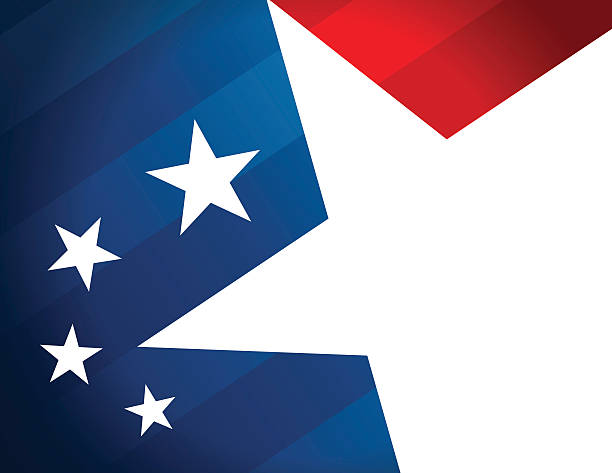 rising star - american flag flag american culture star shape stock illustrations